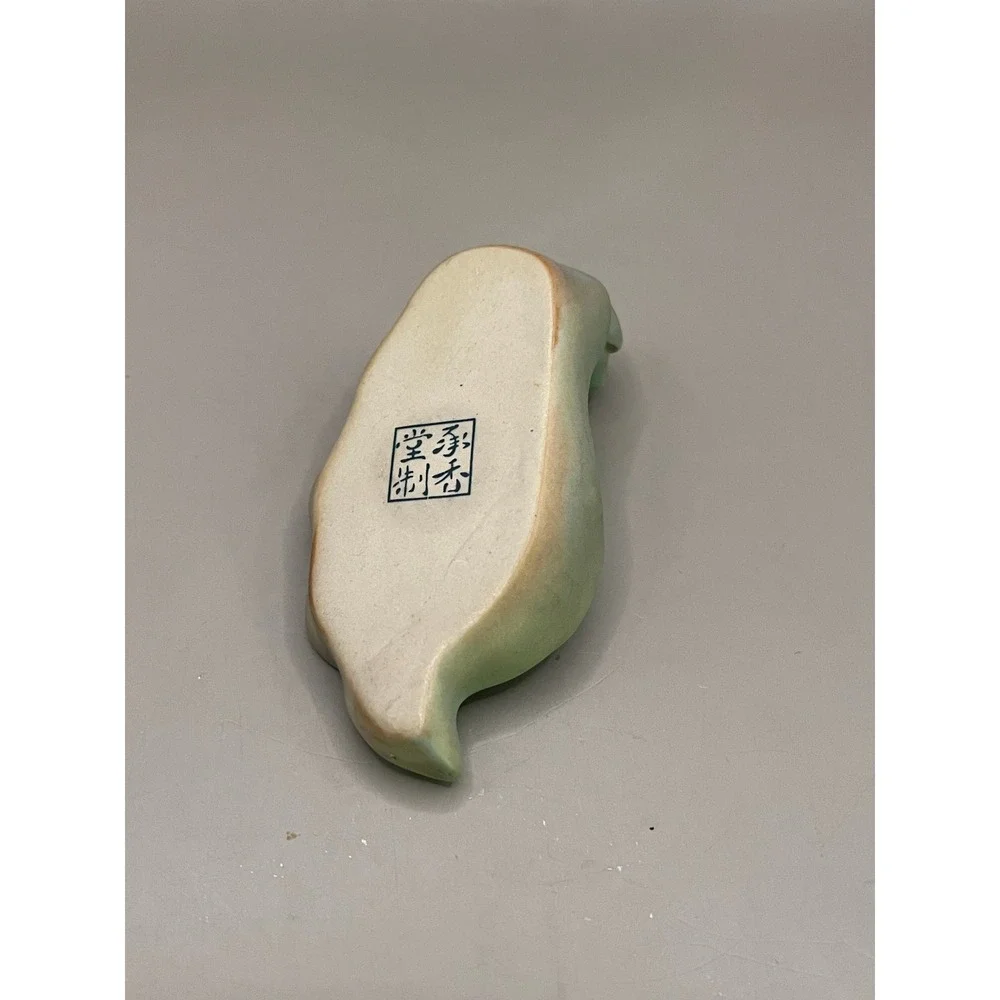 Celadon Leaf Incense Holder 3.5